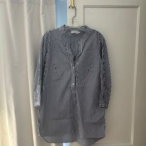 Striped Button-Up Shirt